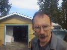 Here I'm showing my neighbor Kelly my camera....